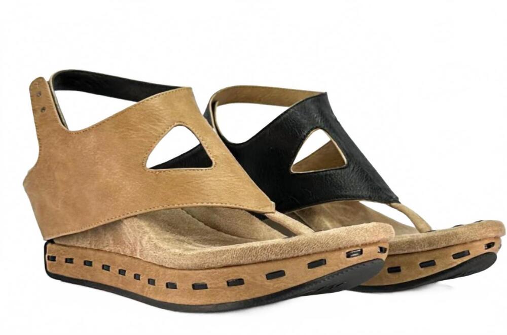 NEW MODZORI women's venitia sandal in beige/black